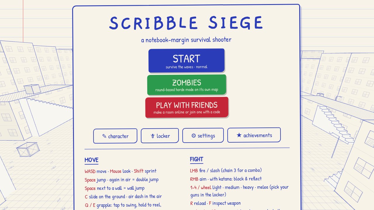 The main menu